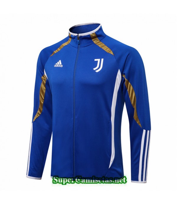Tailandia Camiseta Juventus Chaqueta Bleu 2021/22 Cuello Alto