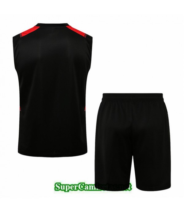 Tailandia Camiseta Kit De Entrenamiento Ac Milan Debardeur Negro 2021/22