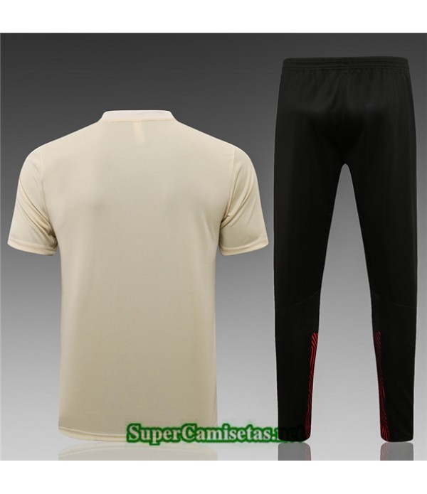 Tailandia Camiseta Kit De Entrenamiento Ac Milan Polo Amarillo 2021/22