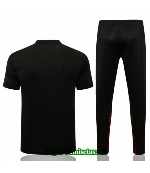 Tailandia Camiseta Kit De Entrenamiento Ac Milan Polo Negro 2021/22