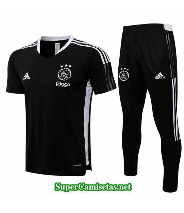 Tailandia Camiseta Kit De Entrenamiento Ajax Negro 2021/22