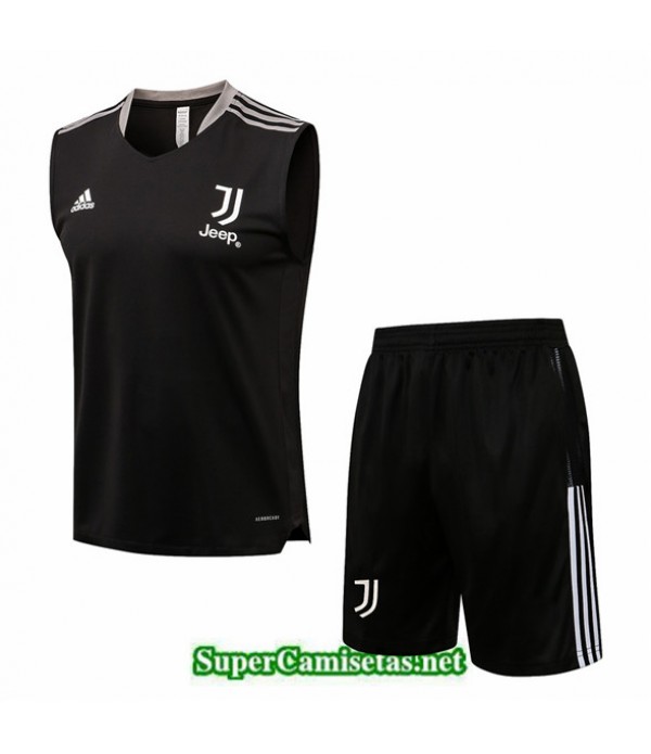 Tailandia Camiseta Kit De Entrenamiento Juventus Debardeur Gris Oscuro 2021/22