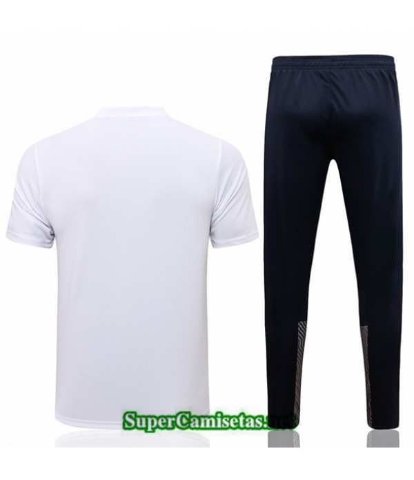 Tailandia Camiseta Kit De Entrenamiento Manchester City Polo Blanco 2021/22