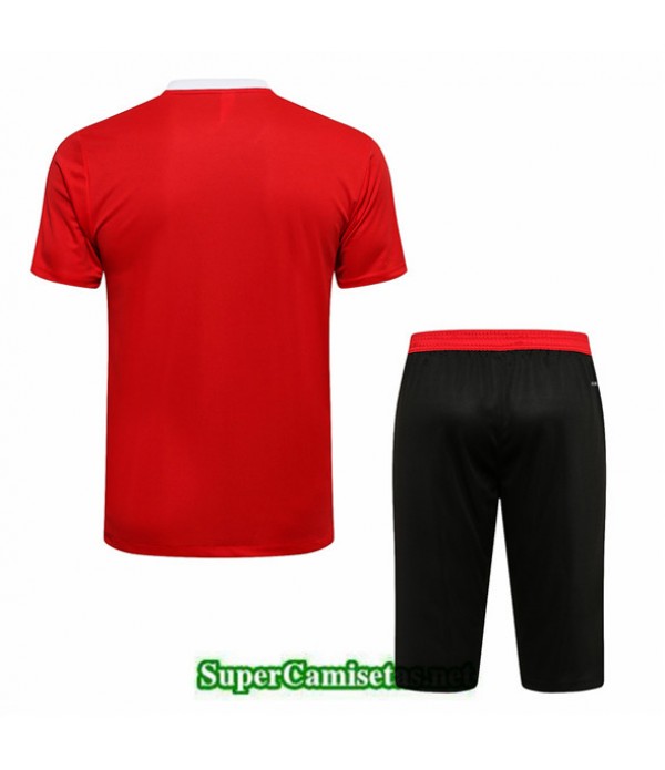 Tailandia Camiseta Kit De Entrenamiento Manchester United Rojo 3/4 2021/22