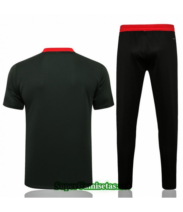 Tailandia Camiseta Kit De Entrenamiento Manchester United Verde Oscuro 2021/22