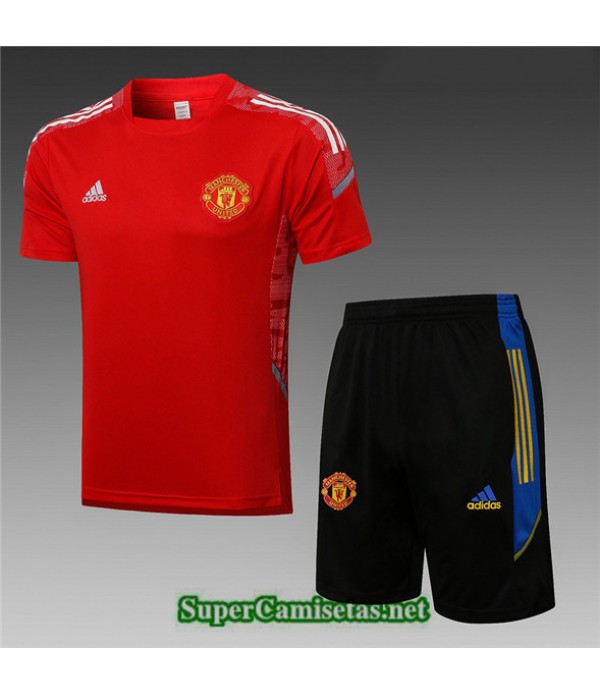 Tailandia Camiseta Kit De Entrenamiento Manchester United Champions League Rojo 2021/22