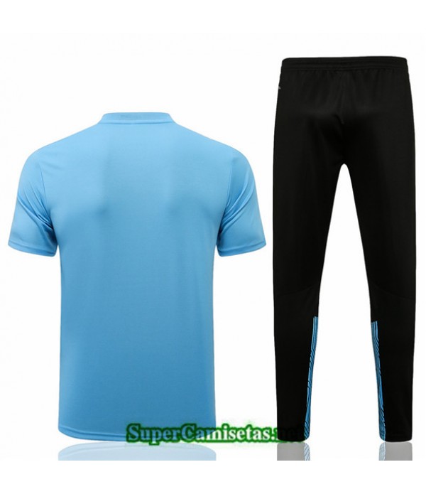 Tailandia Camiseta Kit De Entrenamiento Marsella Polo Azul Claro 2021/22
