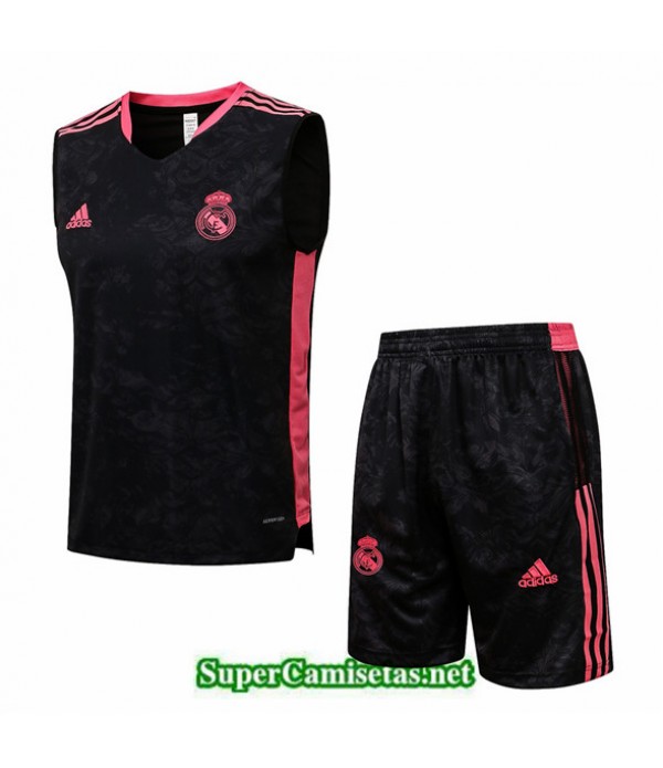 Tailandia Camiseta Kit De Entrenamiento Real Madrid Debardeur Negro 2021/22