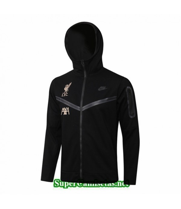 Tailandia Camiseta Liverpool Chaqueta Sombrero Negro 2021/22