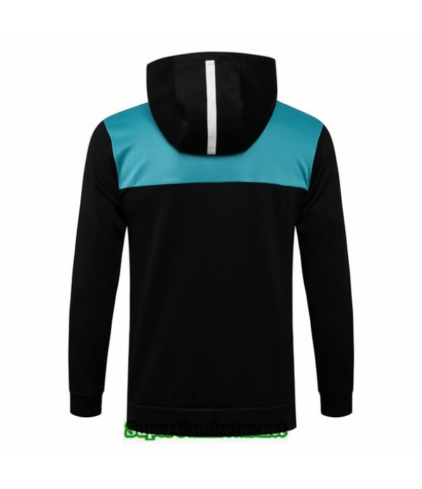 Tailandia Camiseta Real Madrid Chaqueta Sombrero Negro/azul 2021/22