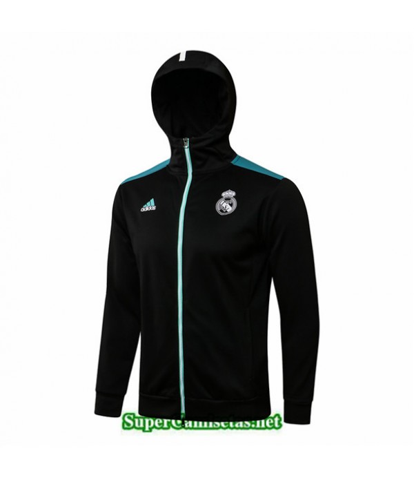 Tailandia Camiseta Real Madrid Chaqueta Sombrero Negro/azul 2021/22