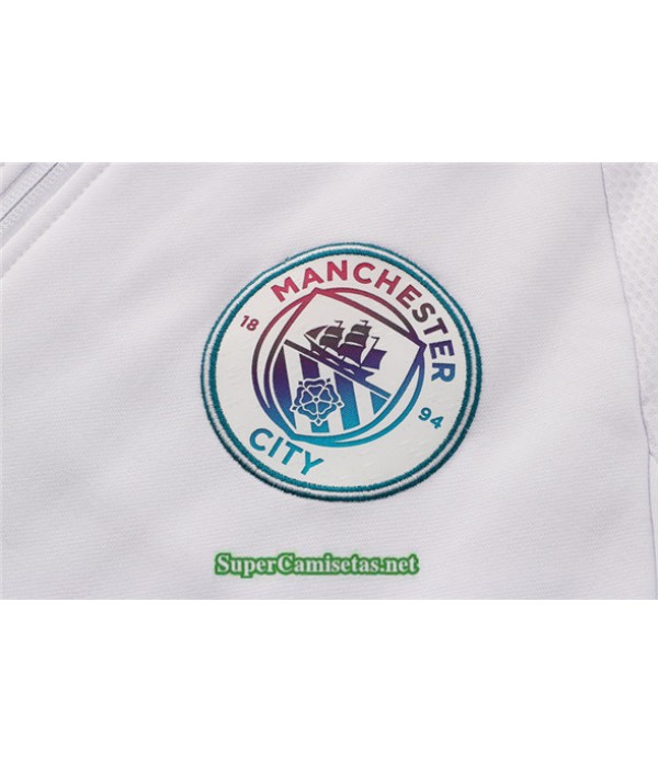 Tailandia Chaqueta Chandal Con Capucha Manchester City Blanco 2021/22