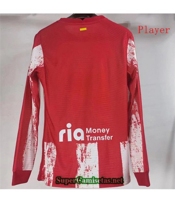 Tailandia Domicile Equipacion Camiseta Player Atletico Madrid Manga Larga 2021/22