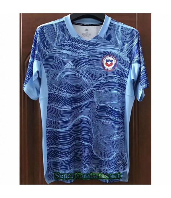 Tailandia Equipacion Camiseta Chile Portero Azul 2021/22