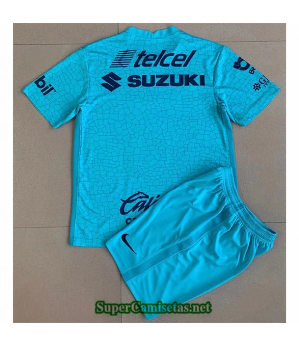Tailandia Equipacion Camiseta Launch Pumas Enfant Azul Verde 2021/22
