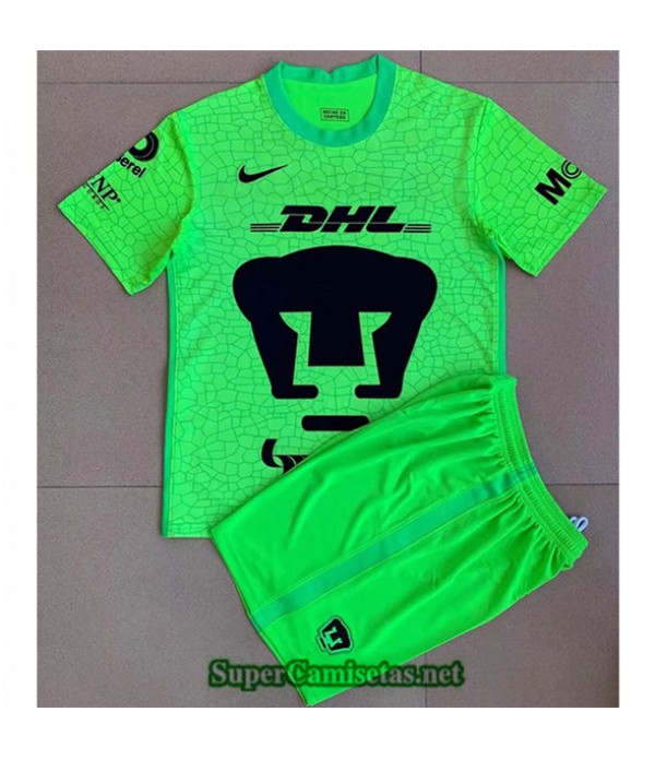 Tailandia Equipacion Camiseta Launch Pumas Enfant Goalie Verde 2021/22