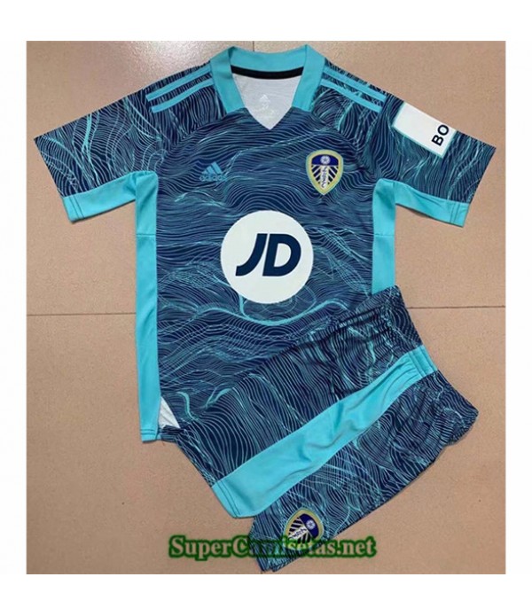 Tailandia Equipacion Camiseta Leeds United Enfant Portero 2021/22