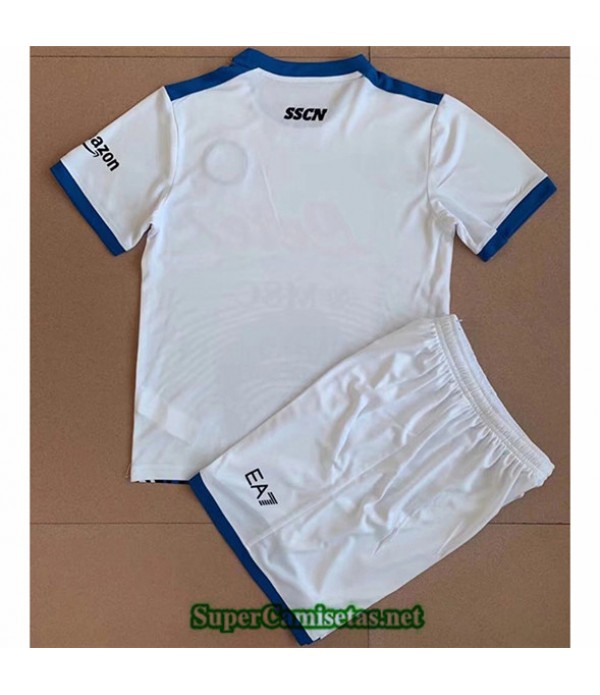 Tailandia Equipacion Camiseta Napoli Maradona Enfant Blanco 2021/22