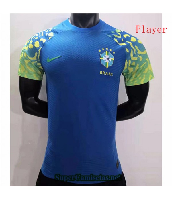 Tailandia Equipacion Camiseta Player Brasil Azul 2023