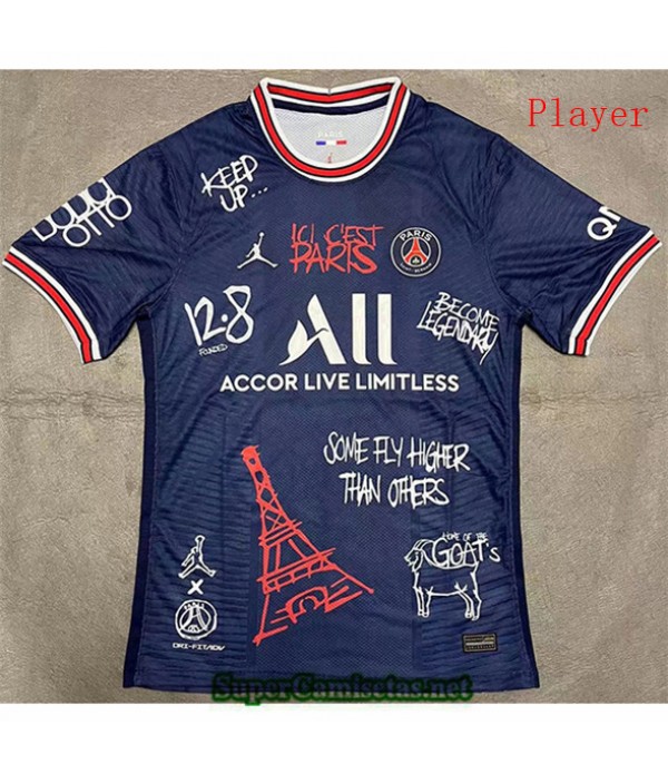 Tailandia Equipacion Camiseta Player Paris Psg Esp...