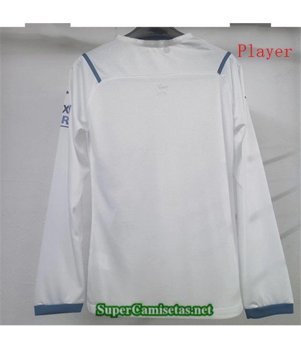 Tailandia Exterieur Equipacion Camiseta Player Manchester City Manga Larga 2021/22
