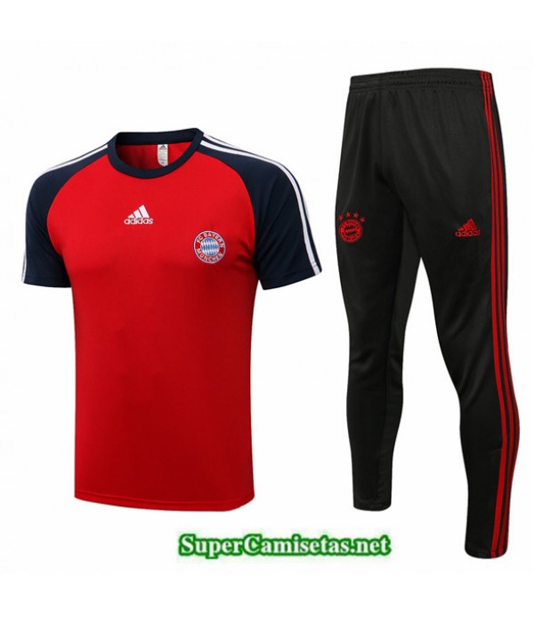 Tailandia Camiseta Kit De Entrenamiento Bayern Munich Rojo/azul Marino 2022/23