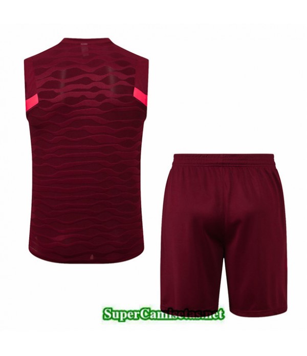 Tailandia Camiseta Kit De Entrenamiento Liverpool Debardeur Rojo Oscuro 2022/23
