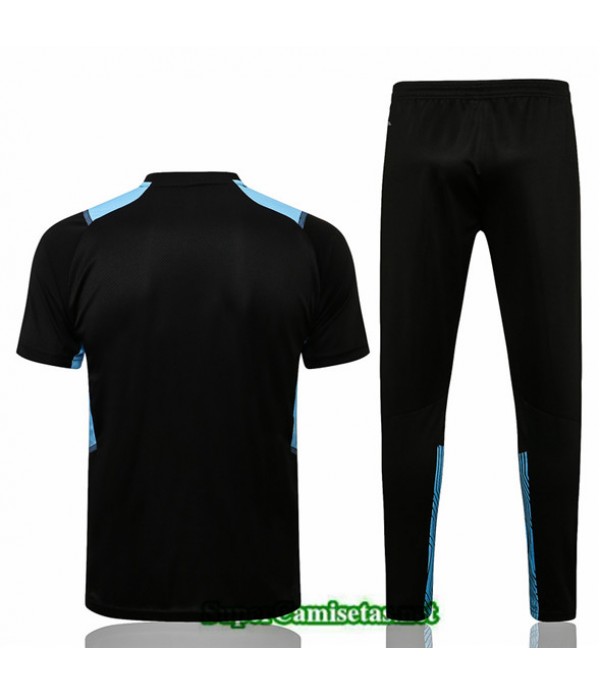 Tailandia Camiseta Kit De Entrenamiento Marsella Negro/gris 2022/23