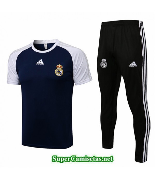 Tailandia Camiseta Kit De Entrenamiento Real Madrid Azul Marino/blanco 2022/23