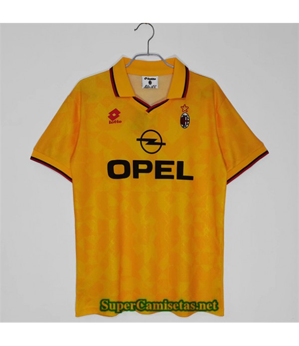 Tailandia Equipacion Camiseta Ac Milan Amarillo