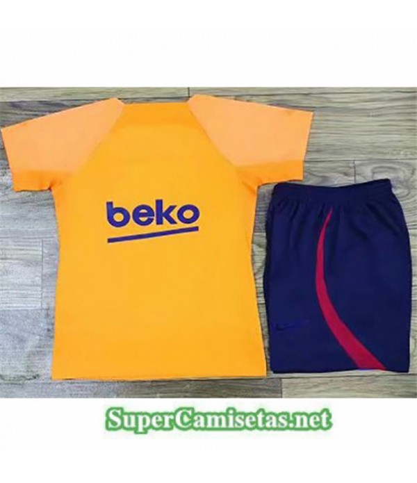 Tailandia Equipacion Camiseta Barcelona Amarillo Enfant 2022/23