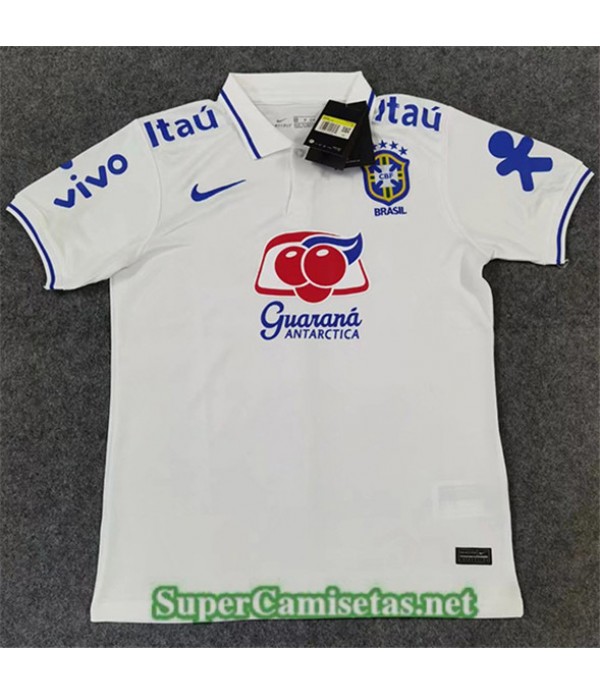 Tailandia Equipacion Camiseta Brasil Blanco 2022/2...