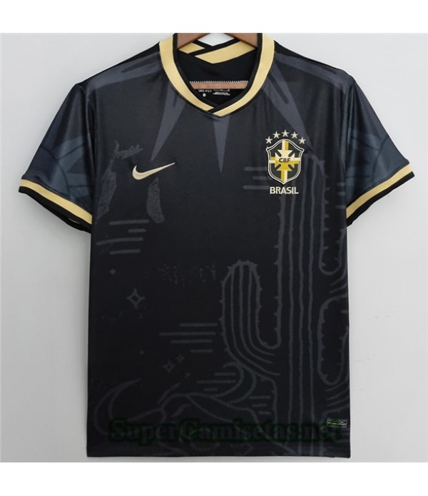 Tailandia Equipacion Camiseta Brasil Negro 2022/23