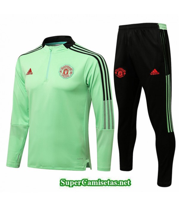 Tailandia Equipacion Camiseta Chandal Manchester United Verde 2022/23