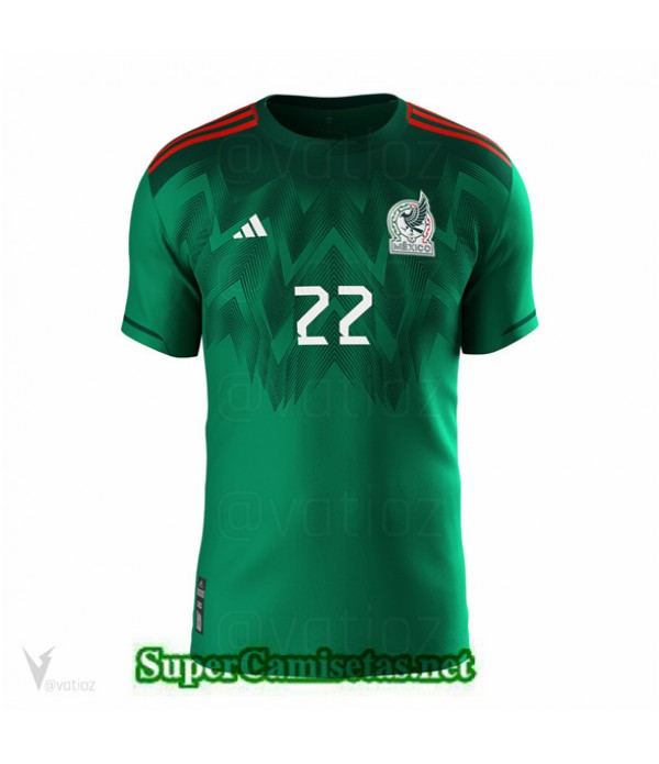 Tailandia Equipacion Camiseta México Verde 2022/2...