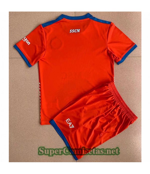 Tailandia Equipacion Camiseta Naples Enfant Edición Conmemorativa Naranja 2022/23