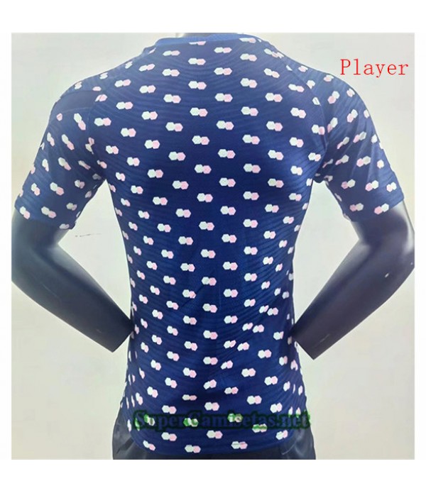 Tailandia Equipacion Camiseta Player Version Francia Entrenamiento Azul 2022/23