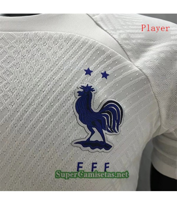 Tailandia Equipacion Camiseta Player Version Francia Entrenamiento Blanco 2022/23