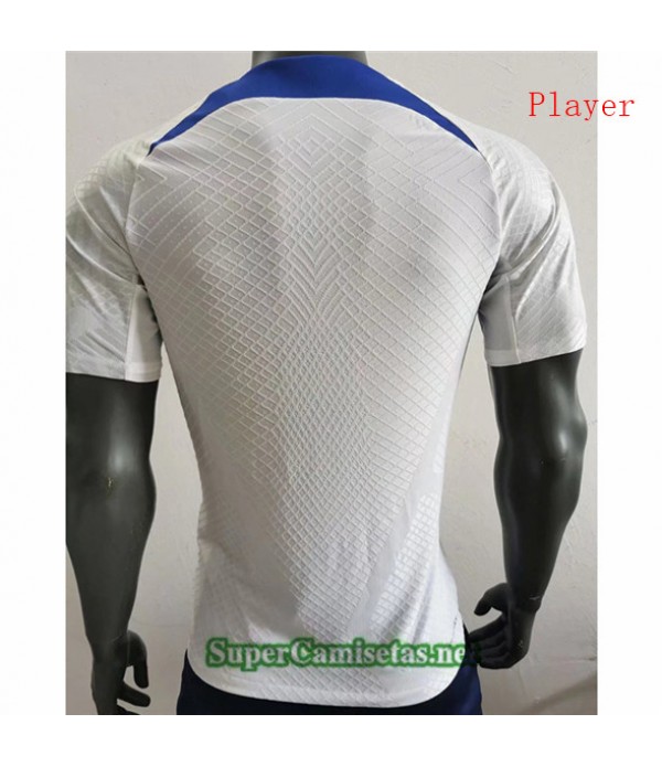 Tailandia Equipacion Camiseta Player Version Francia Entrenamiento Blanco 2022/23