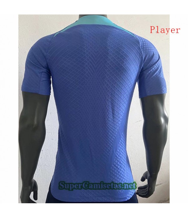 Tailandia Equipacion Camiseta Player Version Inglaterra Entrenamiento Azul 2022/23