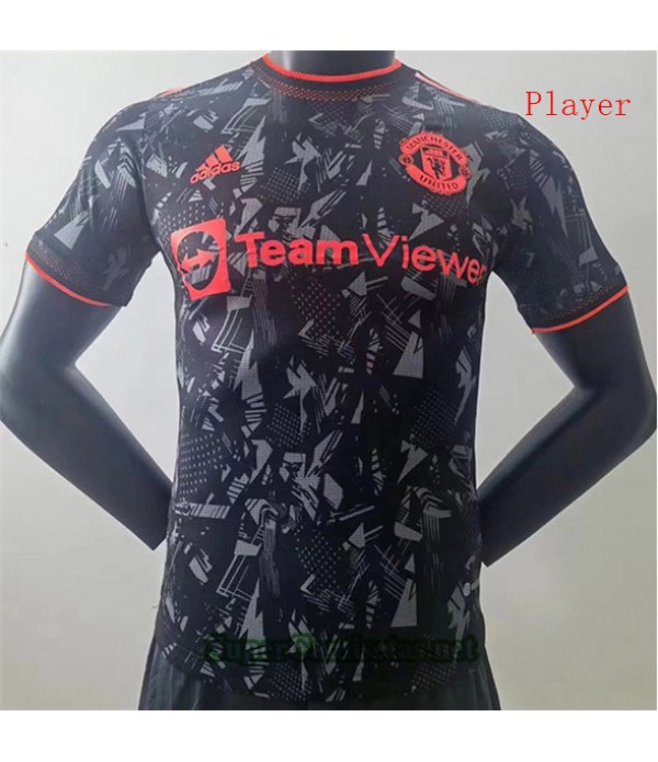 Tailandia Equipacion Camiseta Player Version Manchester United Negro 2022/23