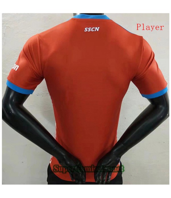 Tailandia Equipacion Camiseta Player Version Naples Naranja 2022/23