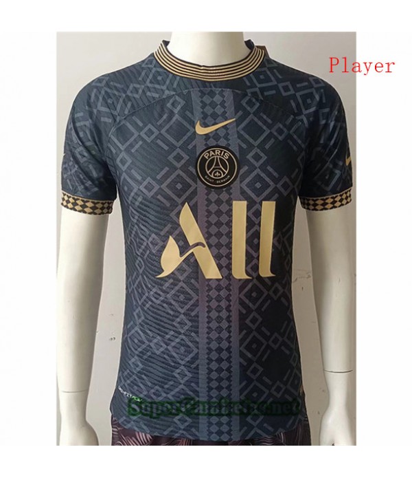 Tailandia Equipacion Camiseta Player Version Psg Entrenamiento Negro 2022/23