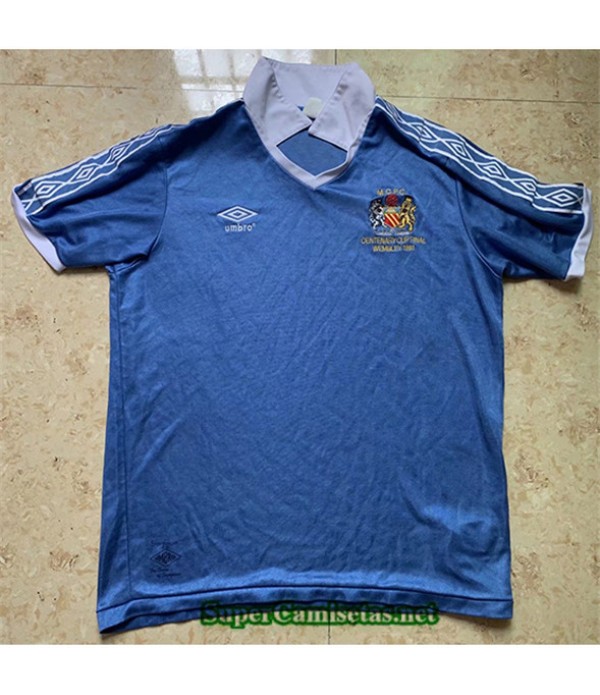 Tailandia Primera Equipacion Camiseta Retro1981 82#manchester City