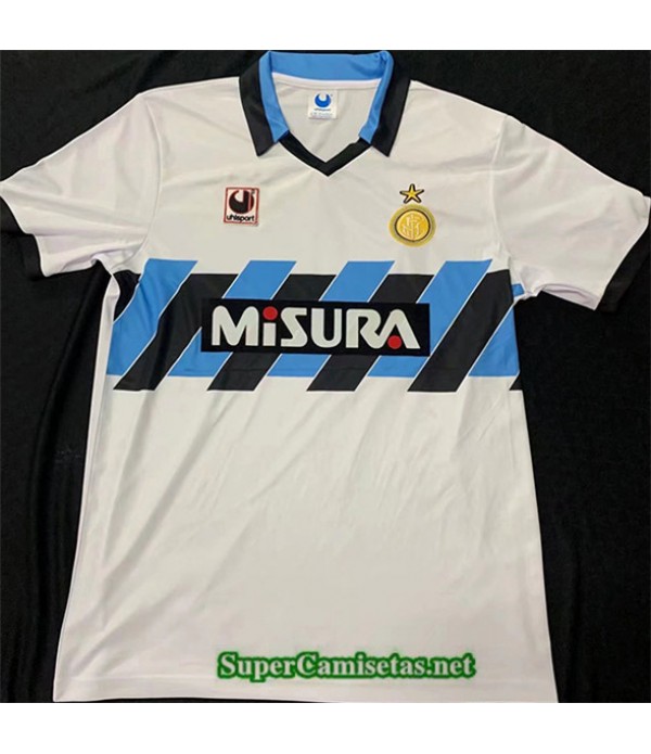 Tailandia Segunda Equipacion Camiseta Retro1990 91#inter Milan