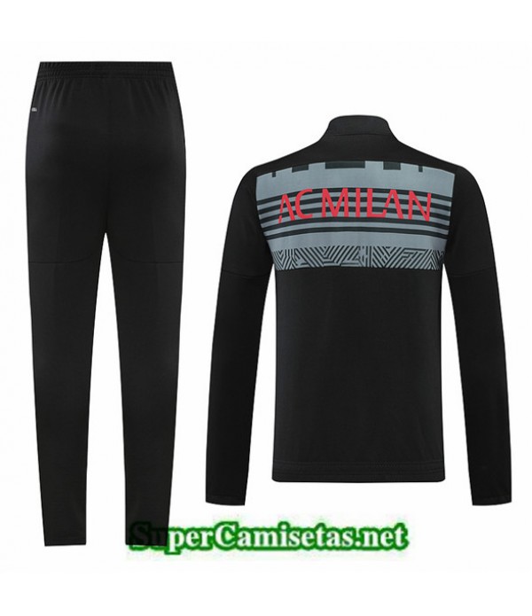 Tailandia Chaqueta Chandal Ac Milan Negro 2022 2023