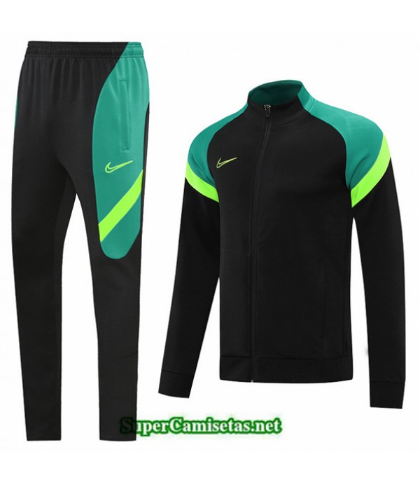 Tailandia Chaqueta Chandal Nike Negro/verde 2022 2...