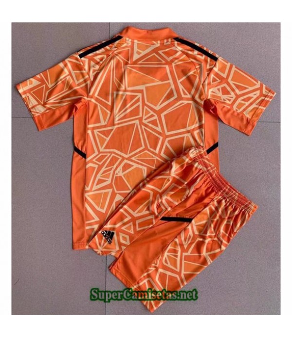 Tailandia Equipacion Camiseta Arsenal Niño Portero Naranja 2022 2023