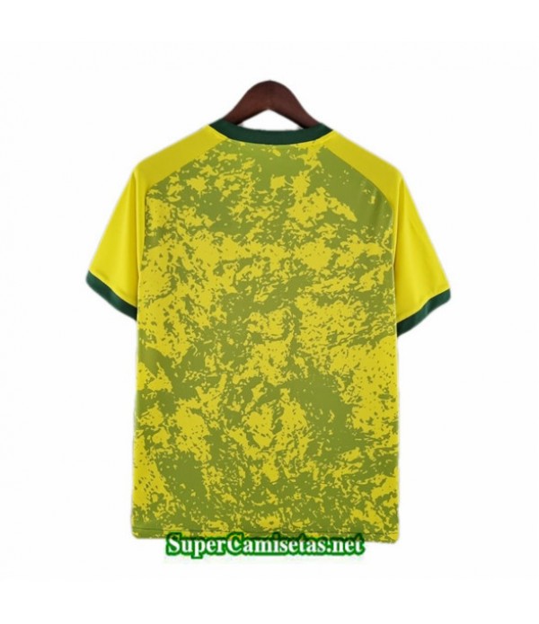 Tailandia Equipacion Camiseta Brasil Entrenamiento Amarillo 2022 2023