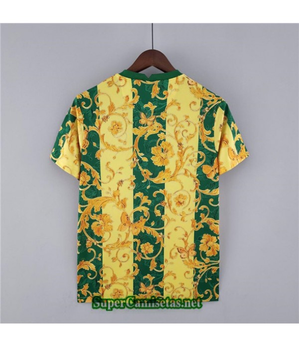 Tailandia Equipacion Camiseta Brasil Entrenamiento Amarillo/verde 2022 2023